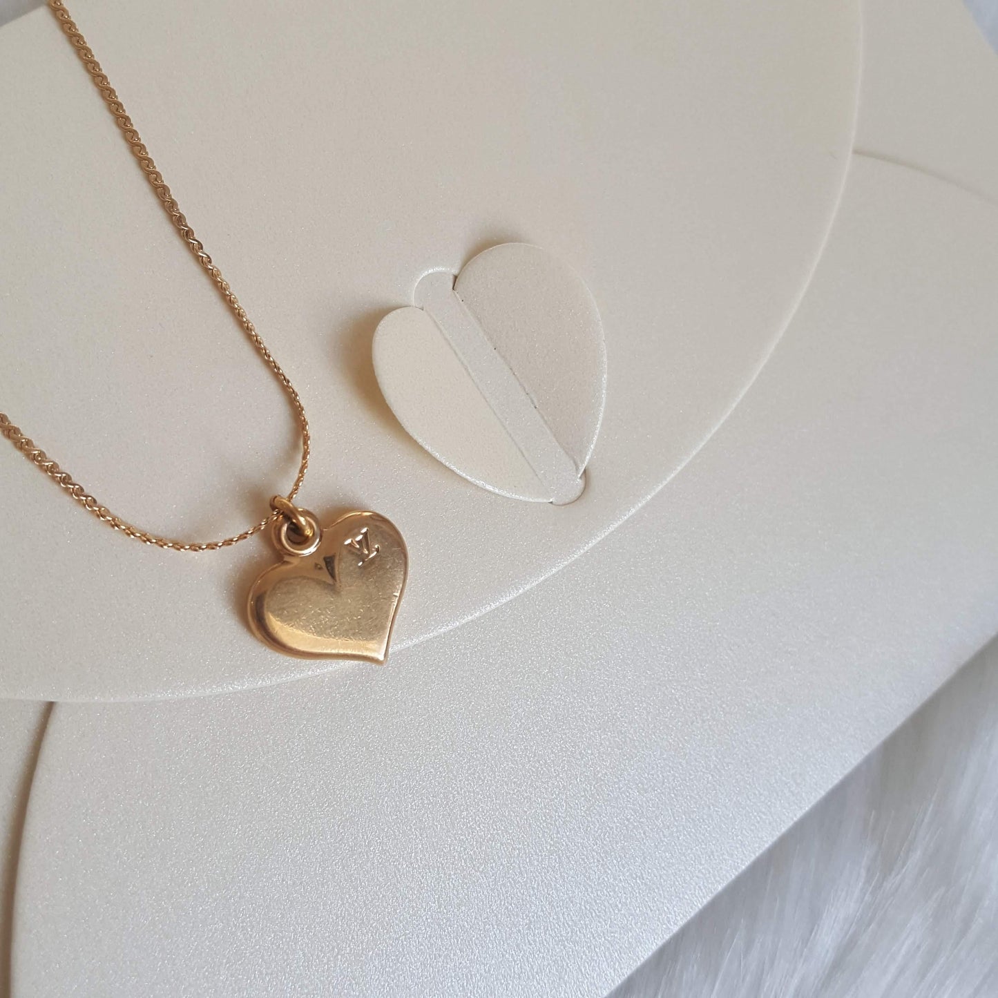 Authentic Louis Vuitton Heart Pendant- Reworked Necklace