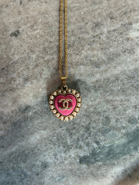 Pink & Pearls Pendant