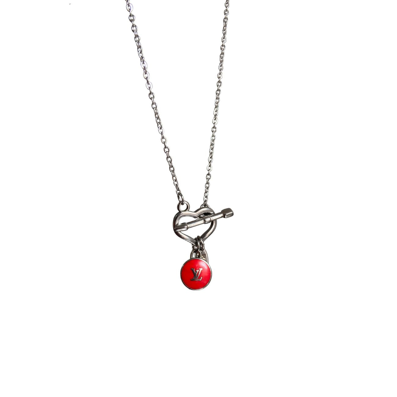 Authentic Louis Vuitton Pendant Logo Pastilles- Reworked Necklace