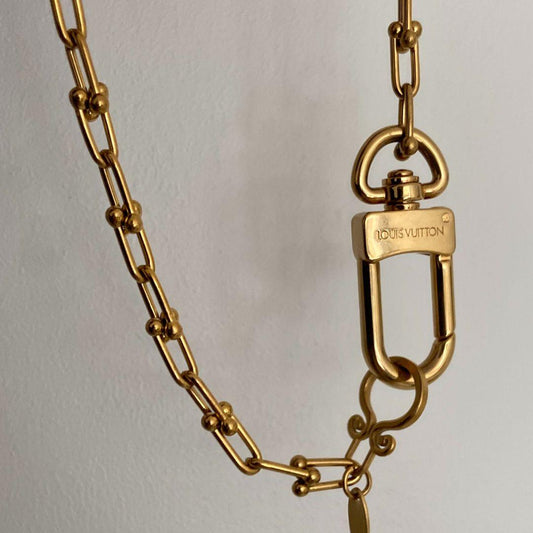 Authentic Louis Vuitton Charm Clasp - Reworked Necklace