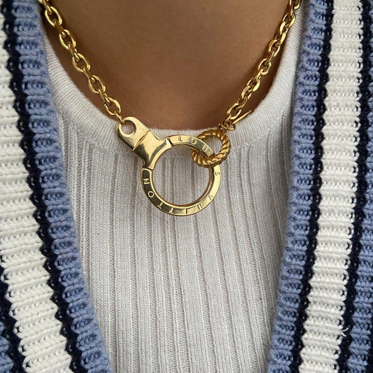 Authentic Louis Vuitton Round- Reworked Necklace