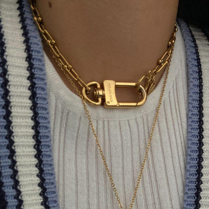 Authentic Louis Vuitton Charm Clasp - Reworked Necklace