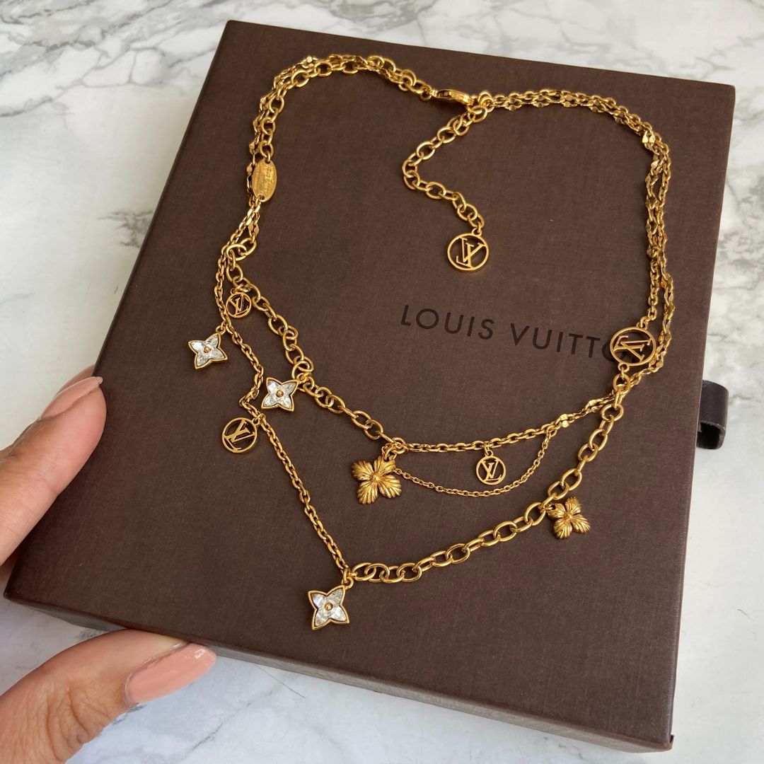 Authentic Louis Vuitton Blooming Pendant- Reworked Necklace