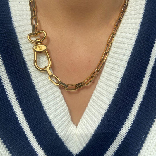 Authentic Fendi Clasp - Repurposed Necklace