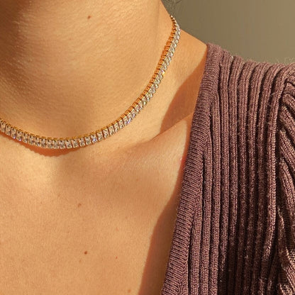 Diamante Square Choker