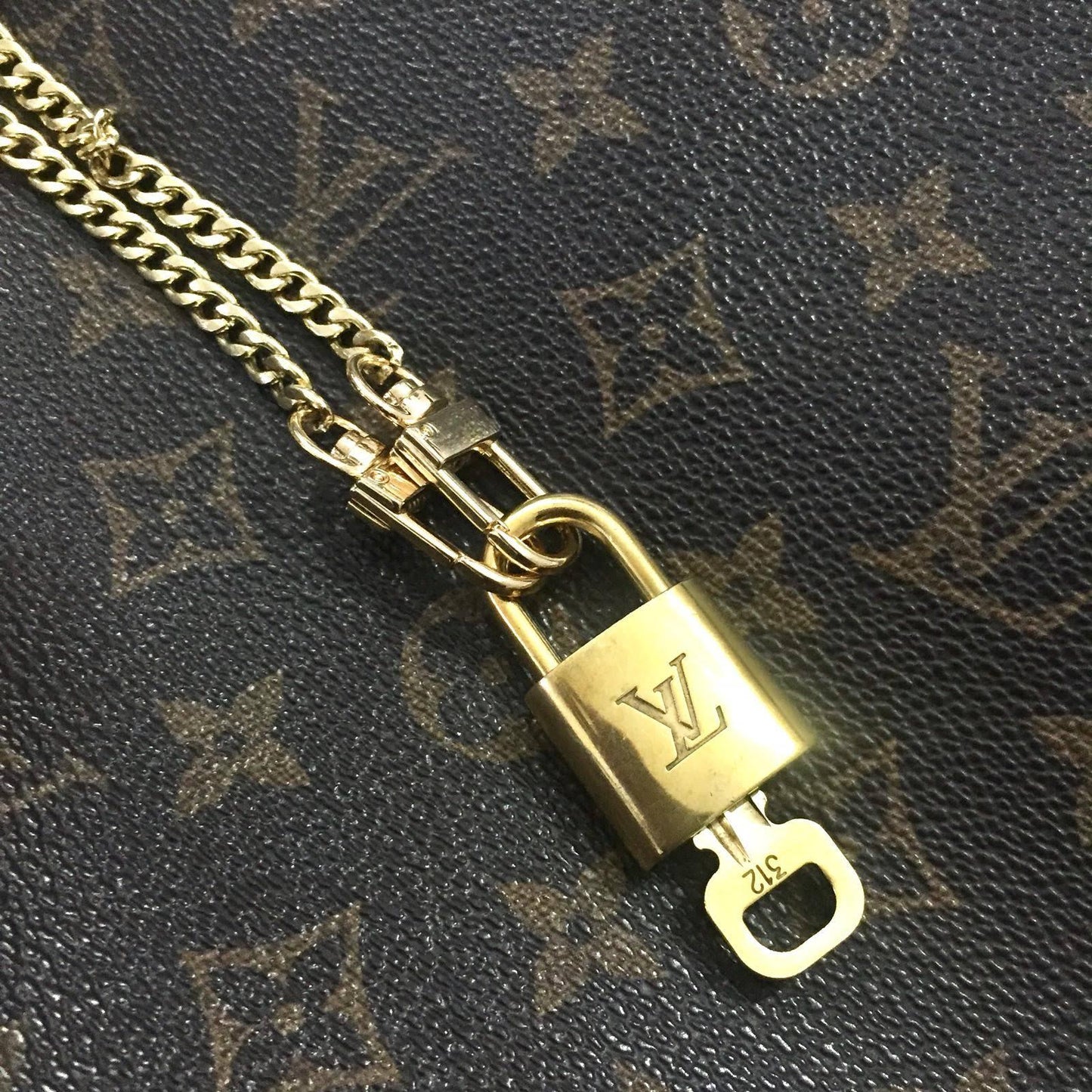 Padlock with Key Necklace with Cuban Chain For Him