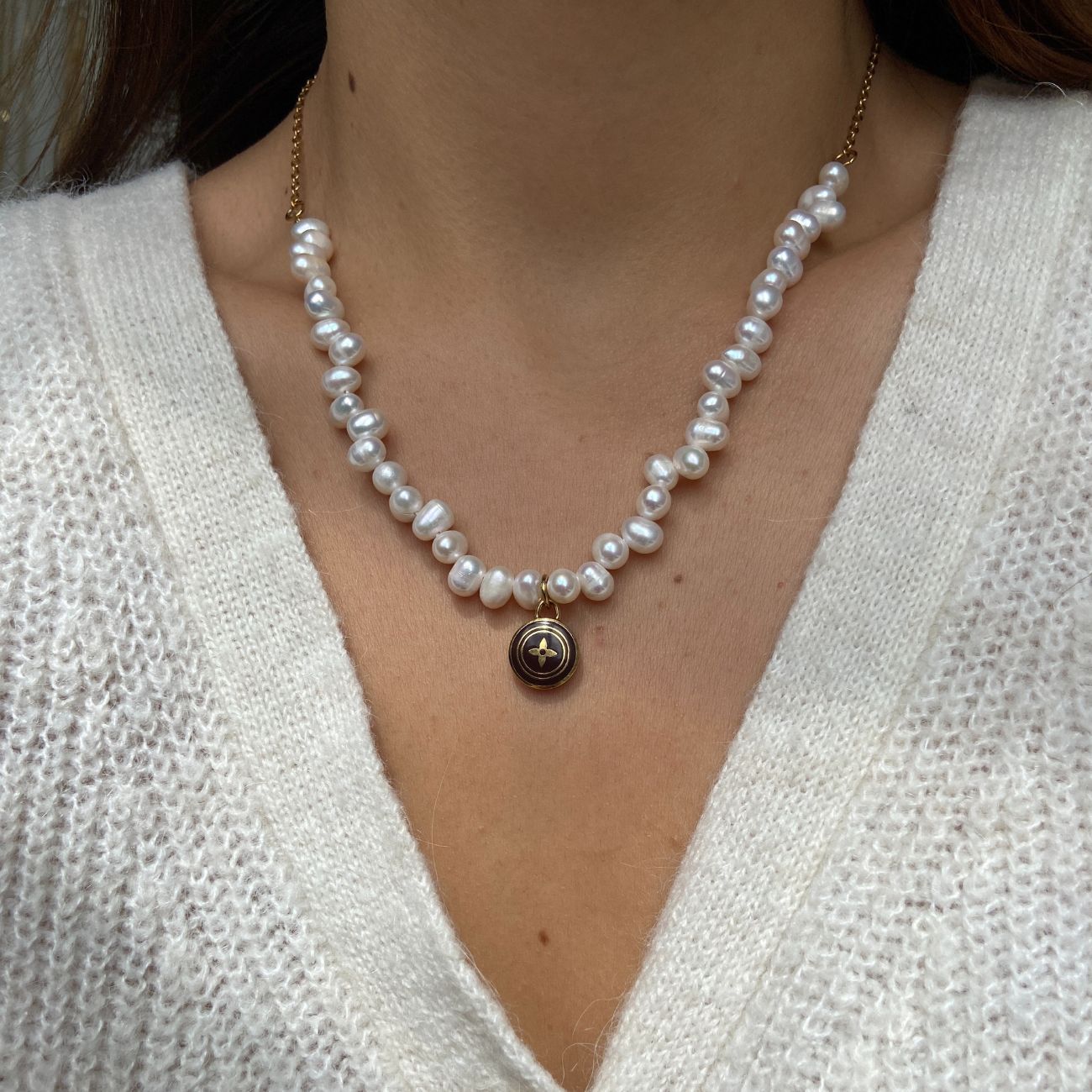 Authentic Louis Vuitton Nude Pastilles Pendant Pears Necklace