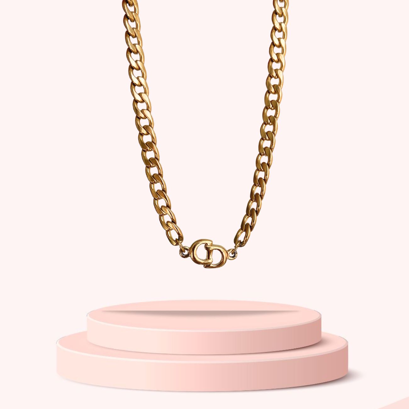 Authentic Dior Pendant- Reworked Choker