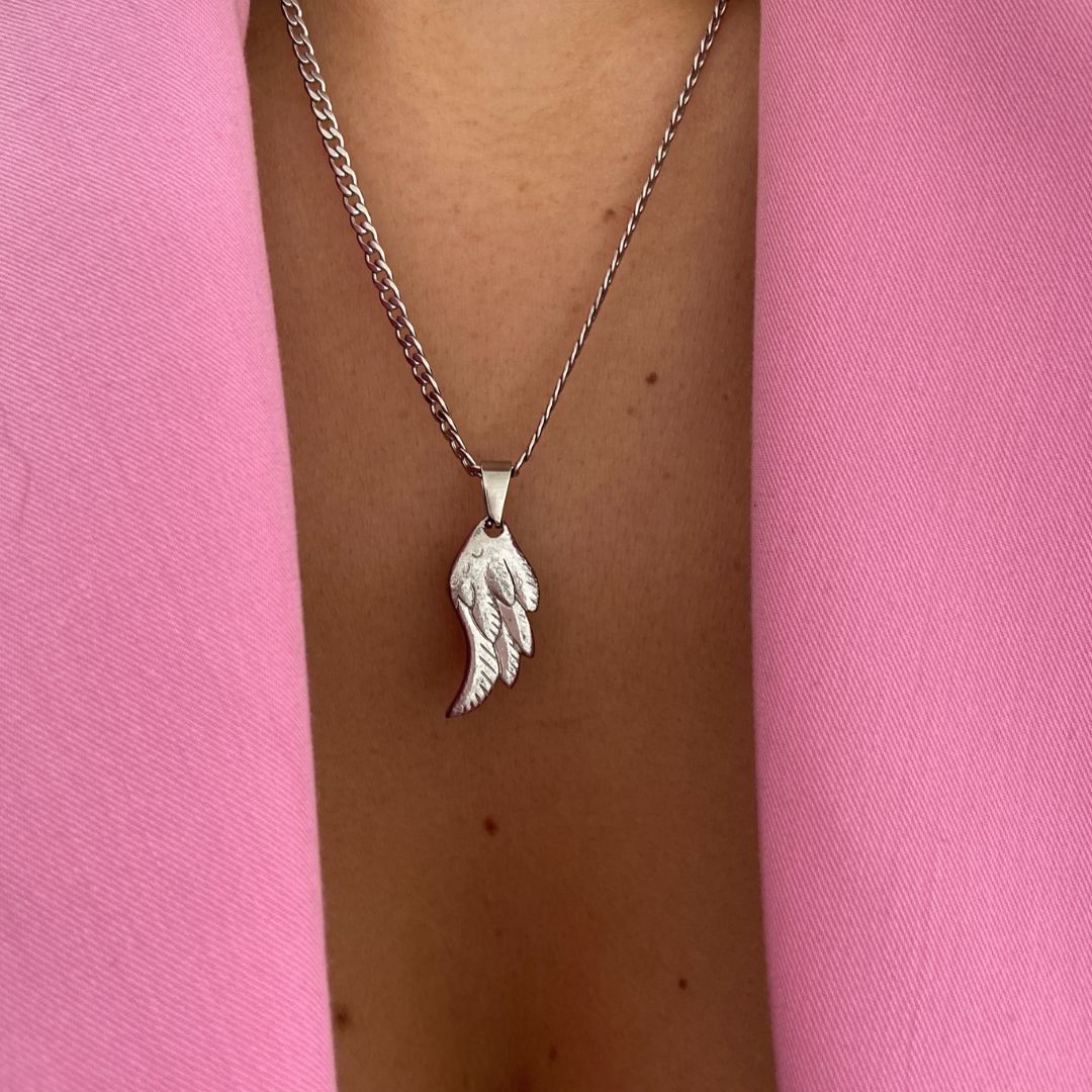 Authentic Dior WIng Pendant Reworked Necklace