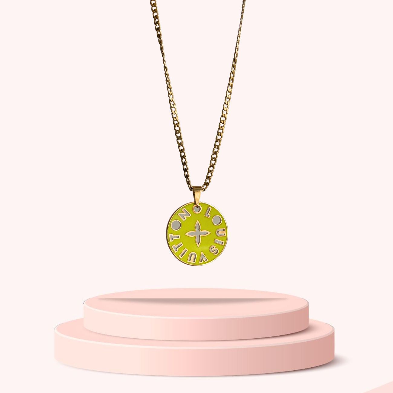 Authentic Looping Louis Vuitton Charm - Necklace