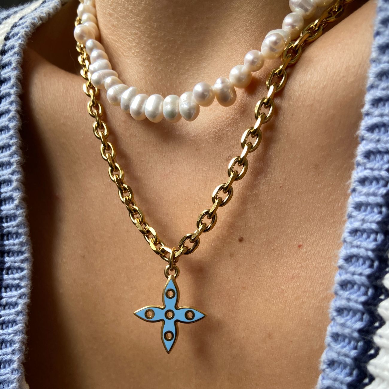 Authentic Louis Vuitton Looping Pendant- Reworked Necklace
