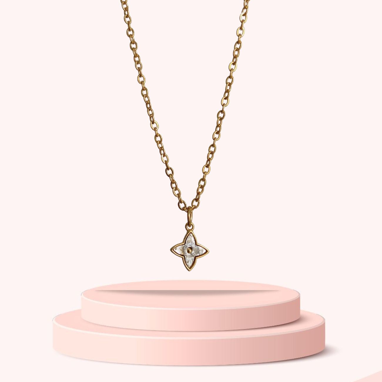 Authentic Louis Vuitton Blooming Pendant- Reworked Necklace