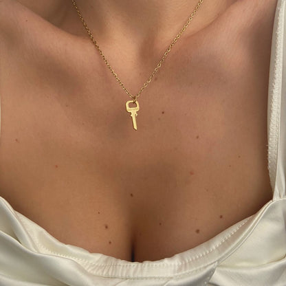 Authentic Louis Vuitton Key Pendant- Dainty Necklace