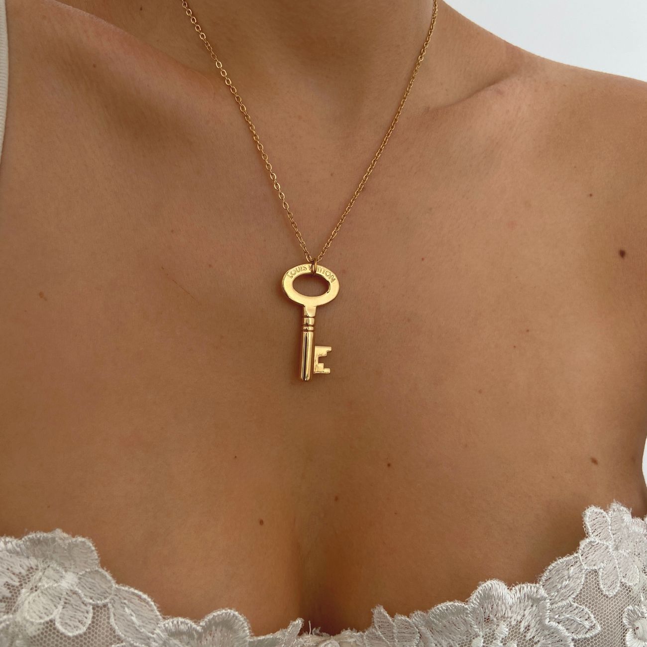 Authentic Louis Vuitton Key Pendant Reworked Pendant