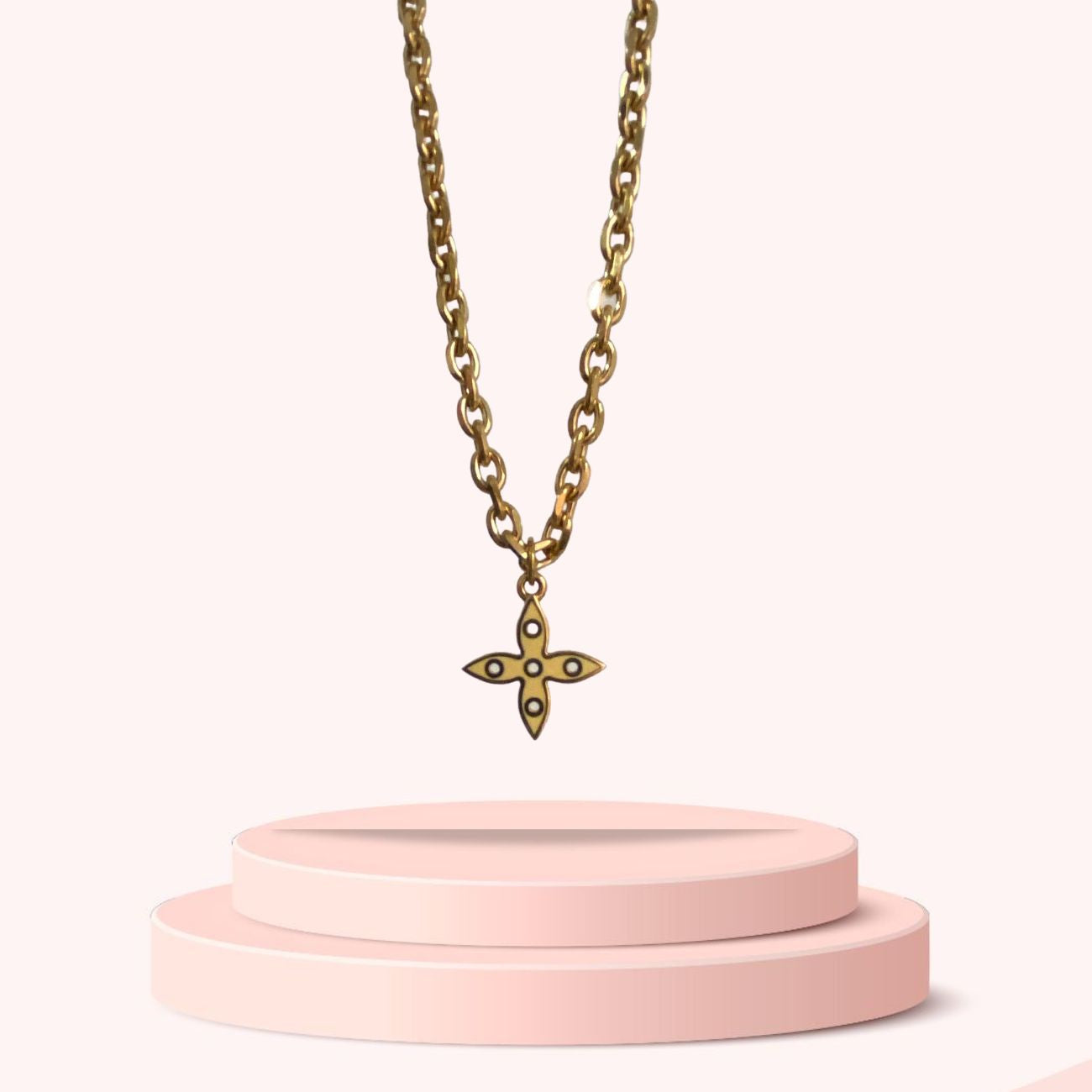 Authentic Louis Vuitton Looping Pendant- Reworked Necklace