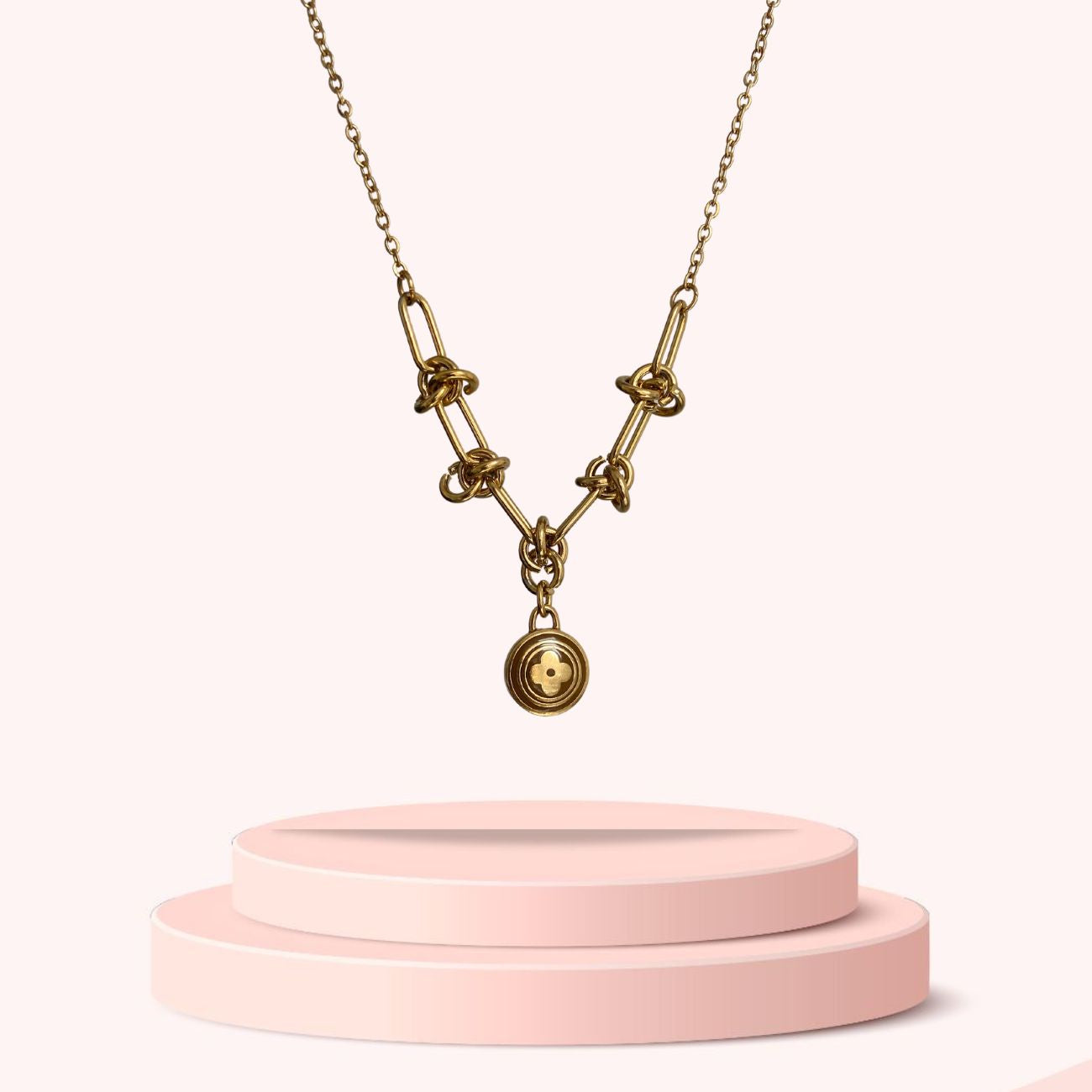 Authentic Louis Vuitton Pastilles Nude Pendant Necklace
