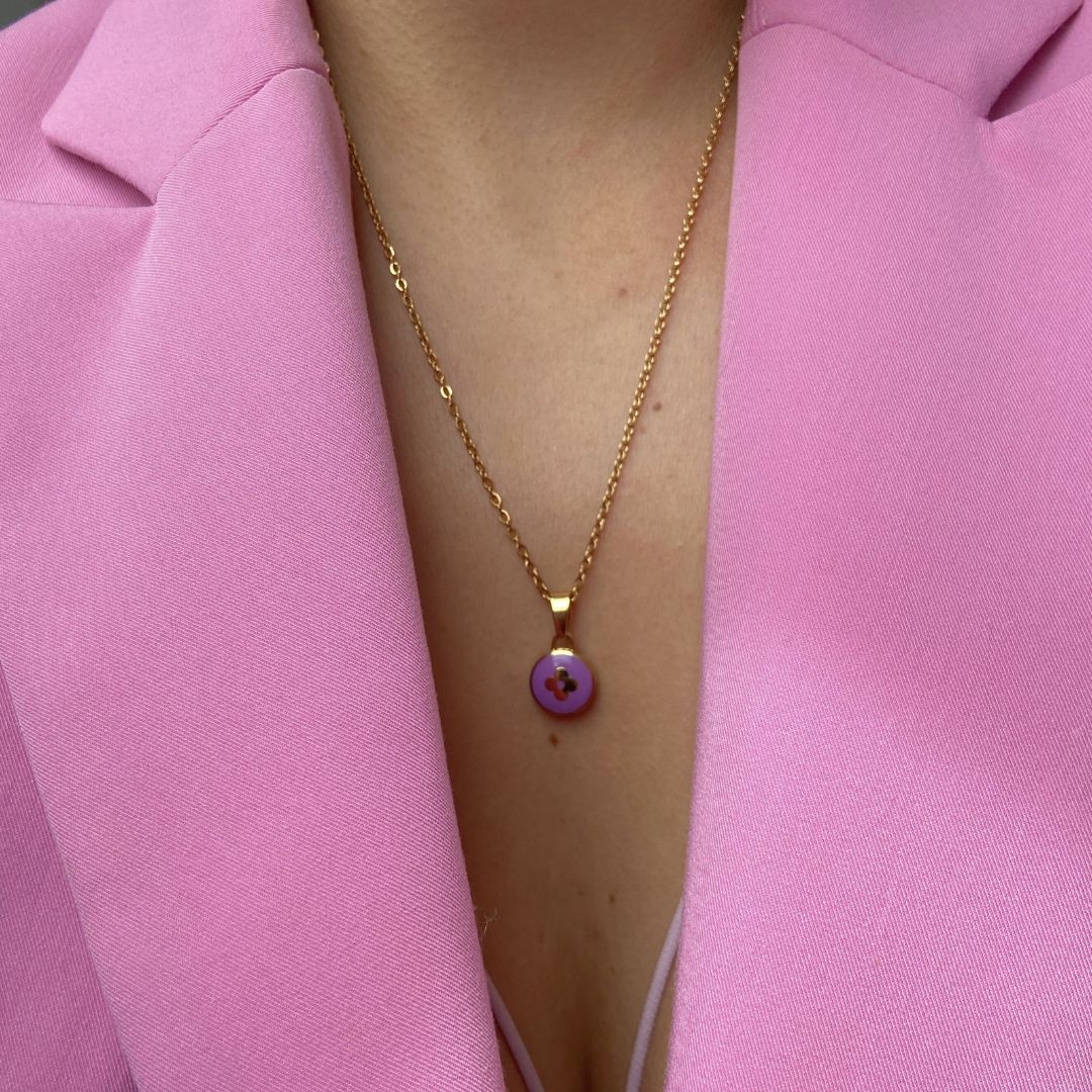 Authentic Louis Vuitton Rosewood Pendant- Reworked Necklace