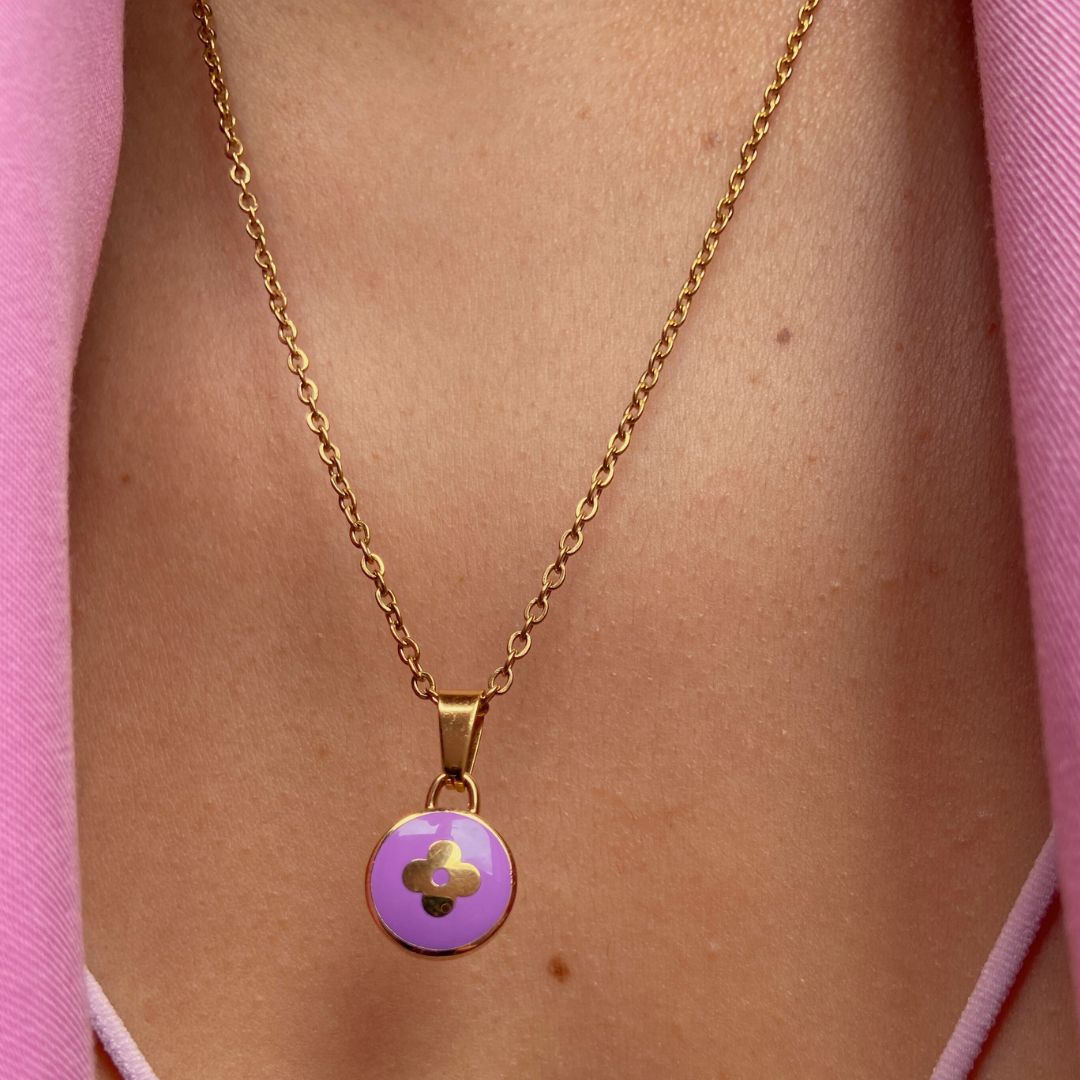 Authentic Louis Vuitton Rosewood Pendant- Reworked Necklace