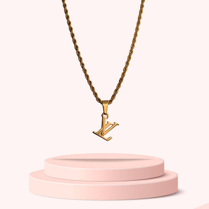 Authentic Louis Vuitton Pendant Logo Reworked Pendant