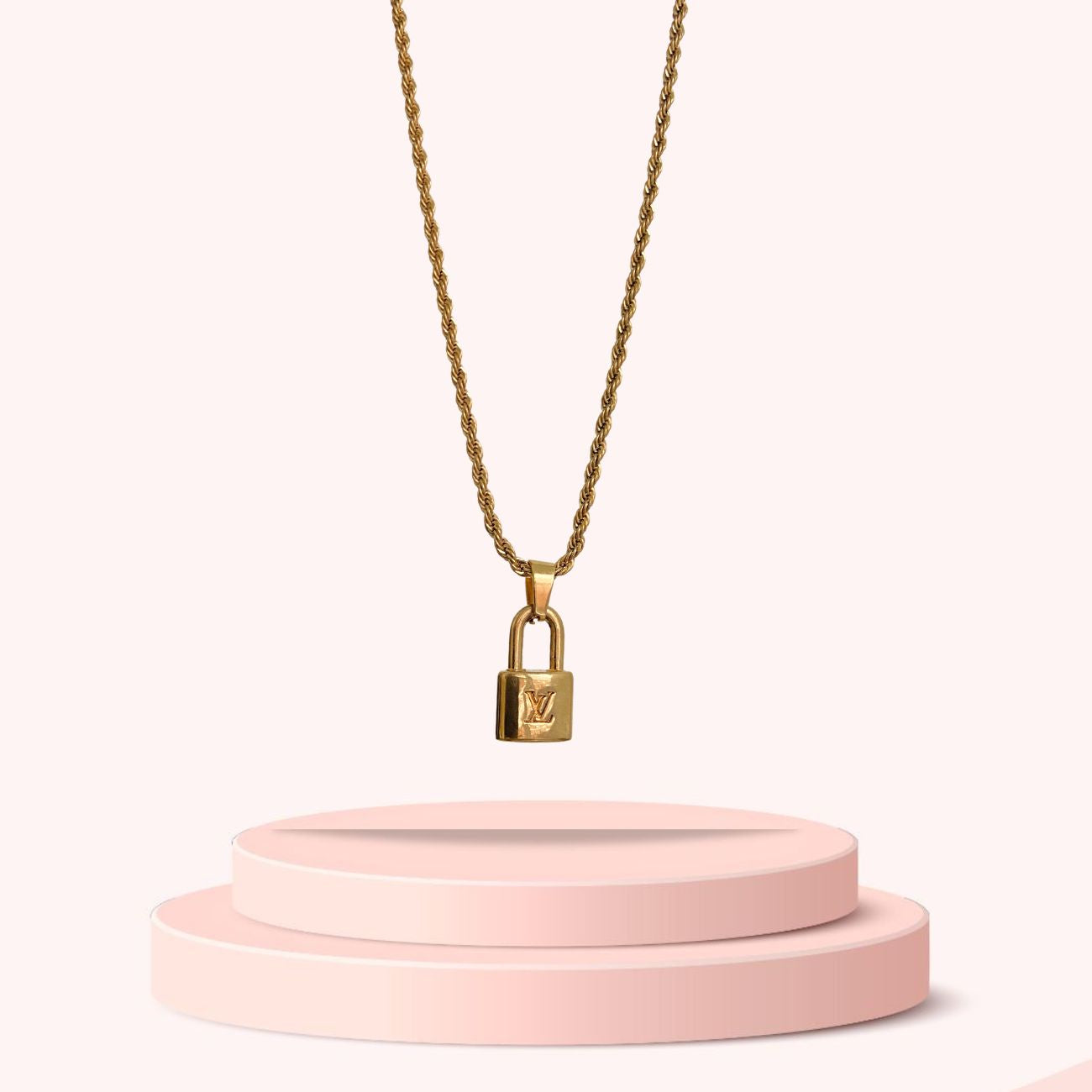 Authentic Louis Vuitton Pendant Padlock Reworked Pendant