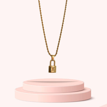 Authentic Louis Vuitton Pendant Padlock Reworked Pendant