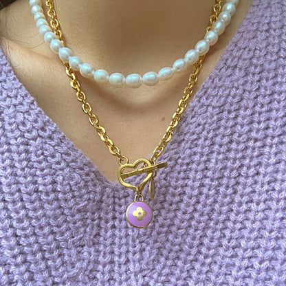 Authentic Louis Vuitton Rosewood Pendant- Necklace