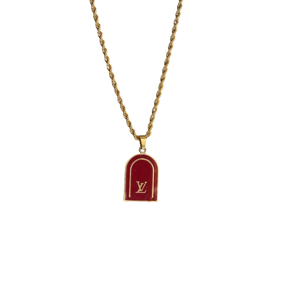 Authentic Louis Vuitton Luggage Tag Pendant Reworked Pendant
