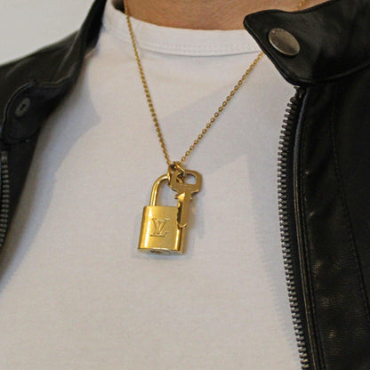 Padlock Necklace with single chain for Him