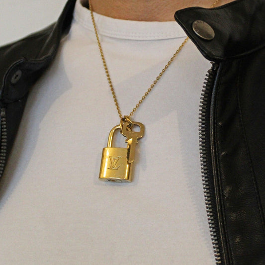 Padlock Necklace with single chain for Him