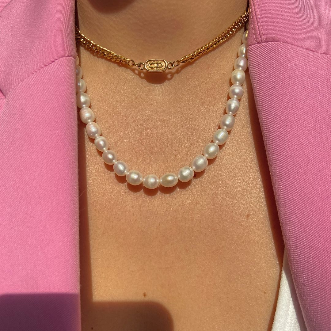 Authentic Mini Dior pendant- Reworked Choker