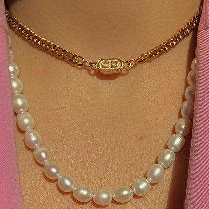 Authentic Mini Dior pendant- Reworked Choker