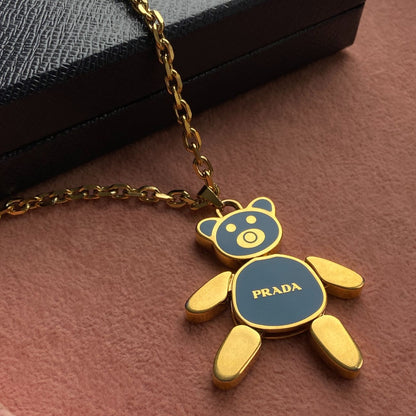 Authentic Prada Blue Bear -Reworked Necklace Gift edition