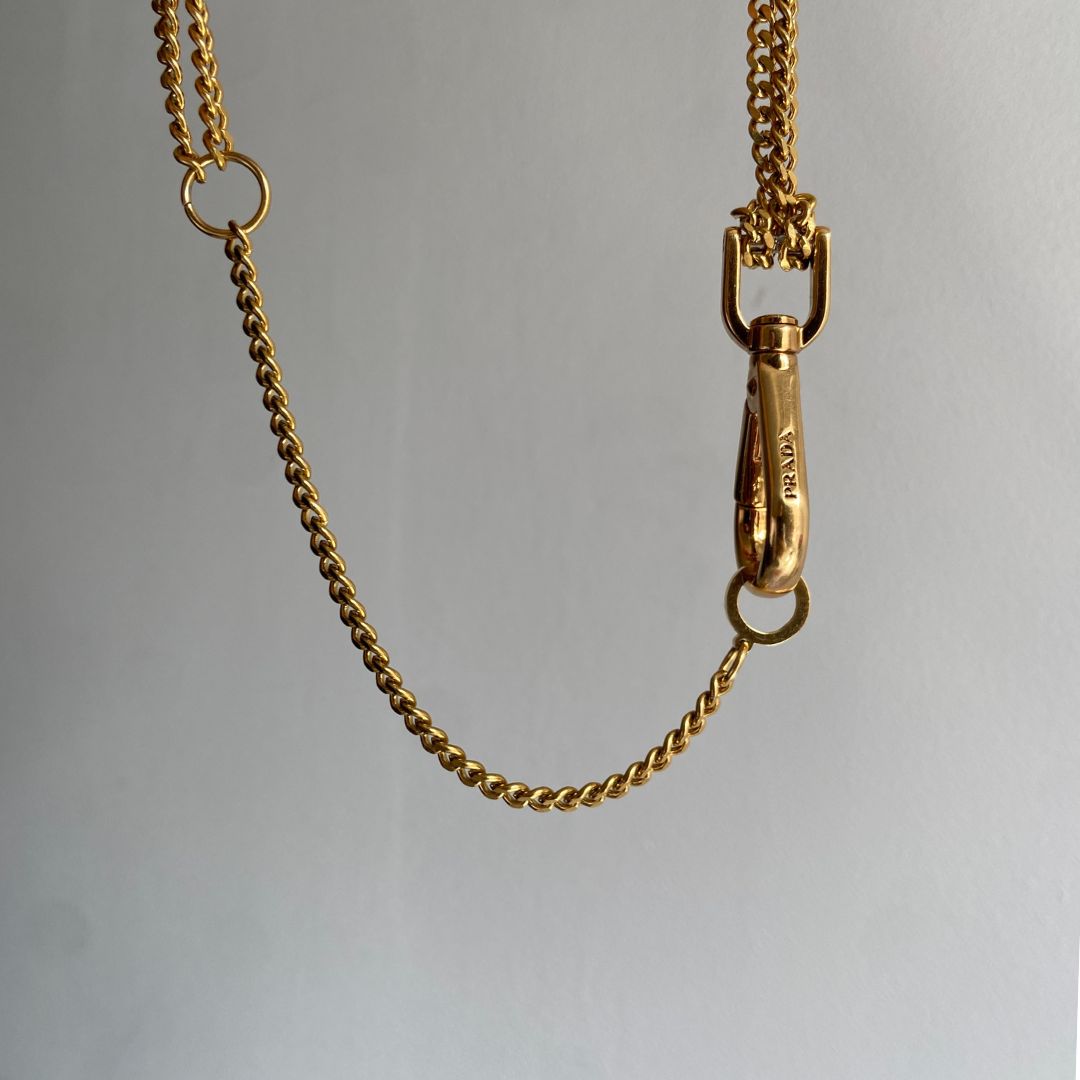 Authentic Prada Clasp-Reworked Necklace