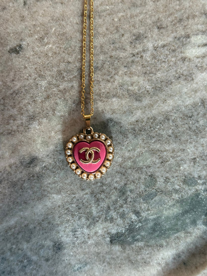 Pink & Pearls Pendant