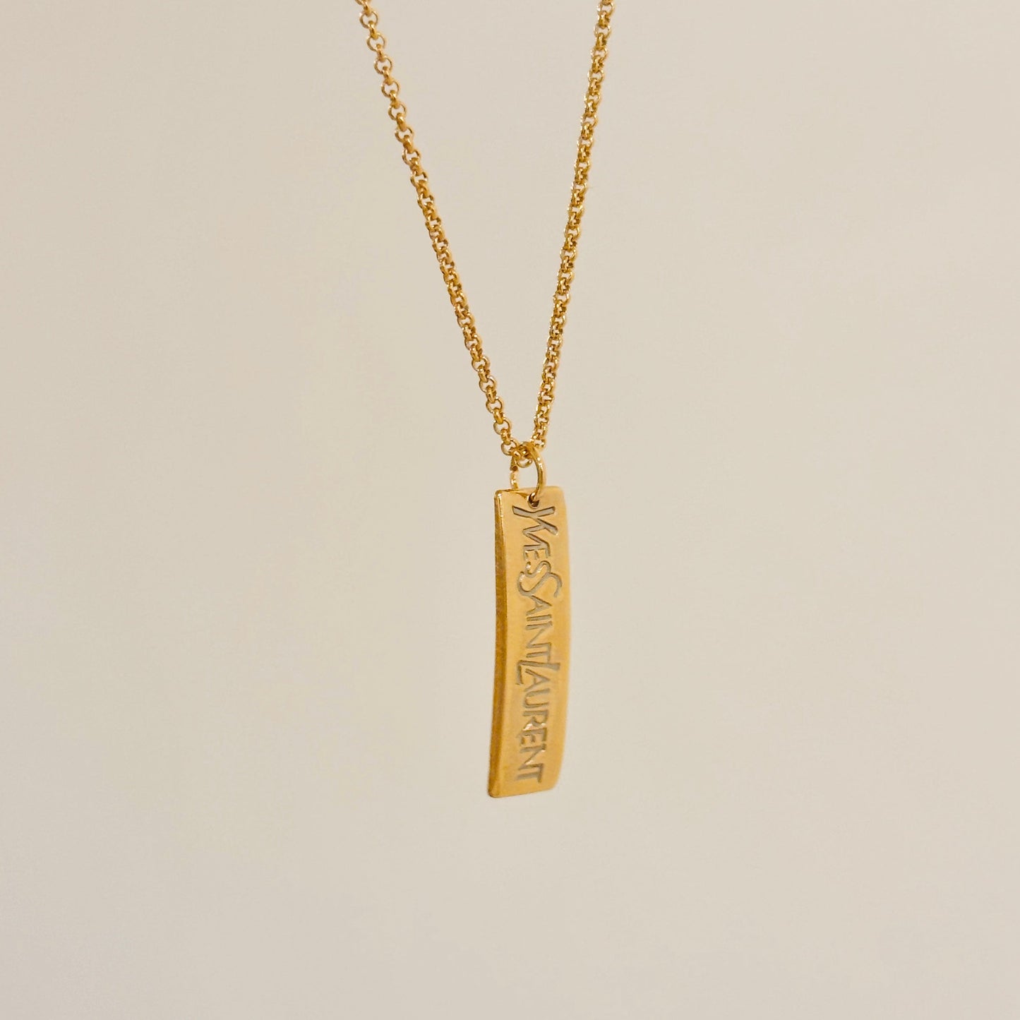 Authentic repurposed YSL necklace