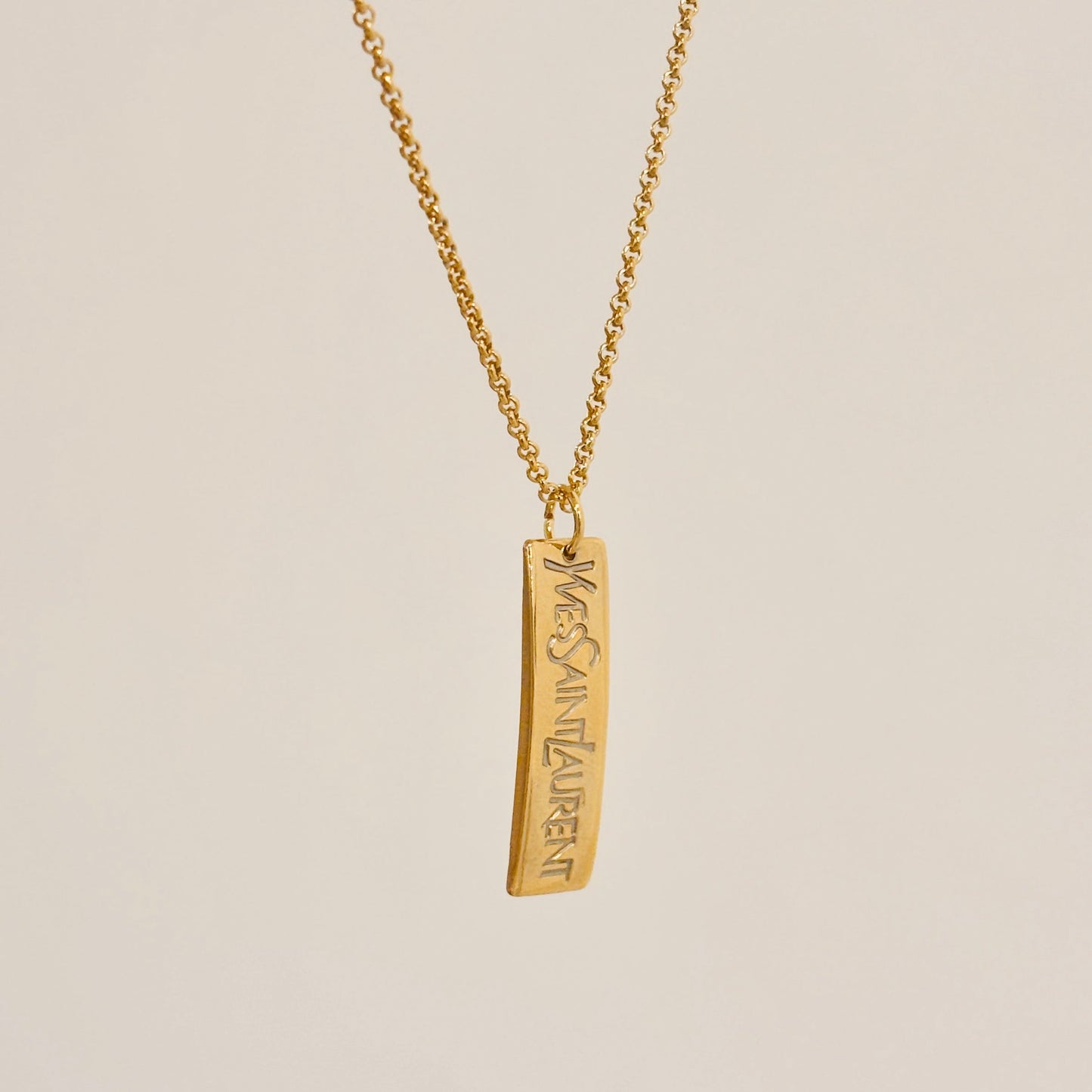 Authentic repurposed YSL necklace