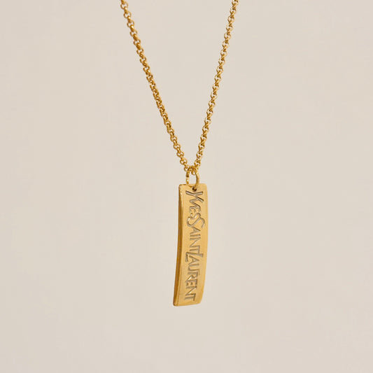 Authentic repurposed YSL necklace