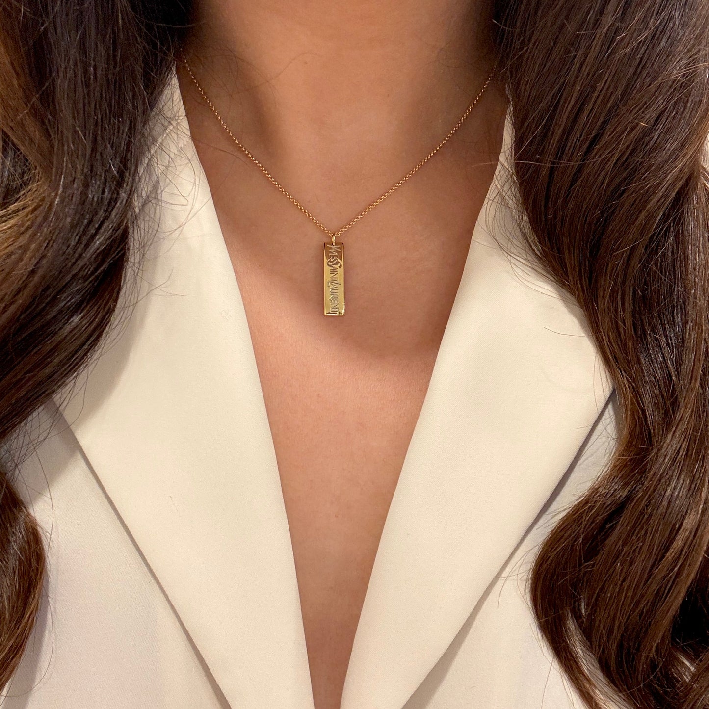 Authentic repurposed YSL necklace