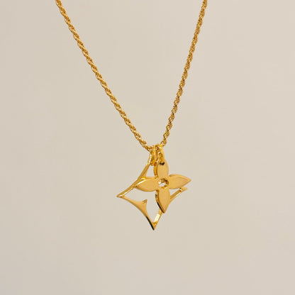 Authentic repurposed Louis Vuitton monogram necklace