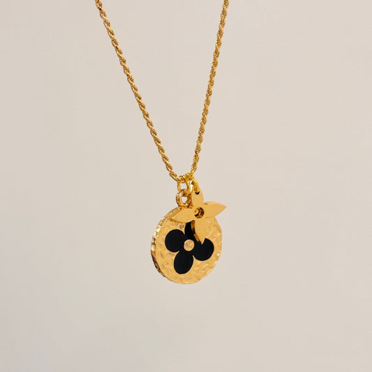 Authentic repurposed Louis Vuitton monogram necklace