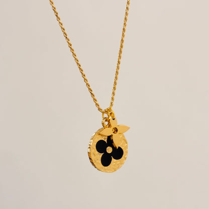 Authentic repurposed Louis Vuitton monogram necklace