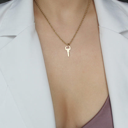 Authentic Louis Vuitton Key Pendant Necklace