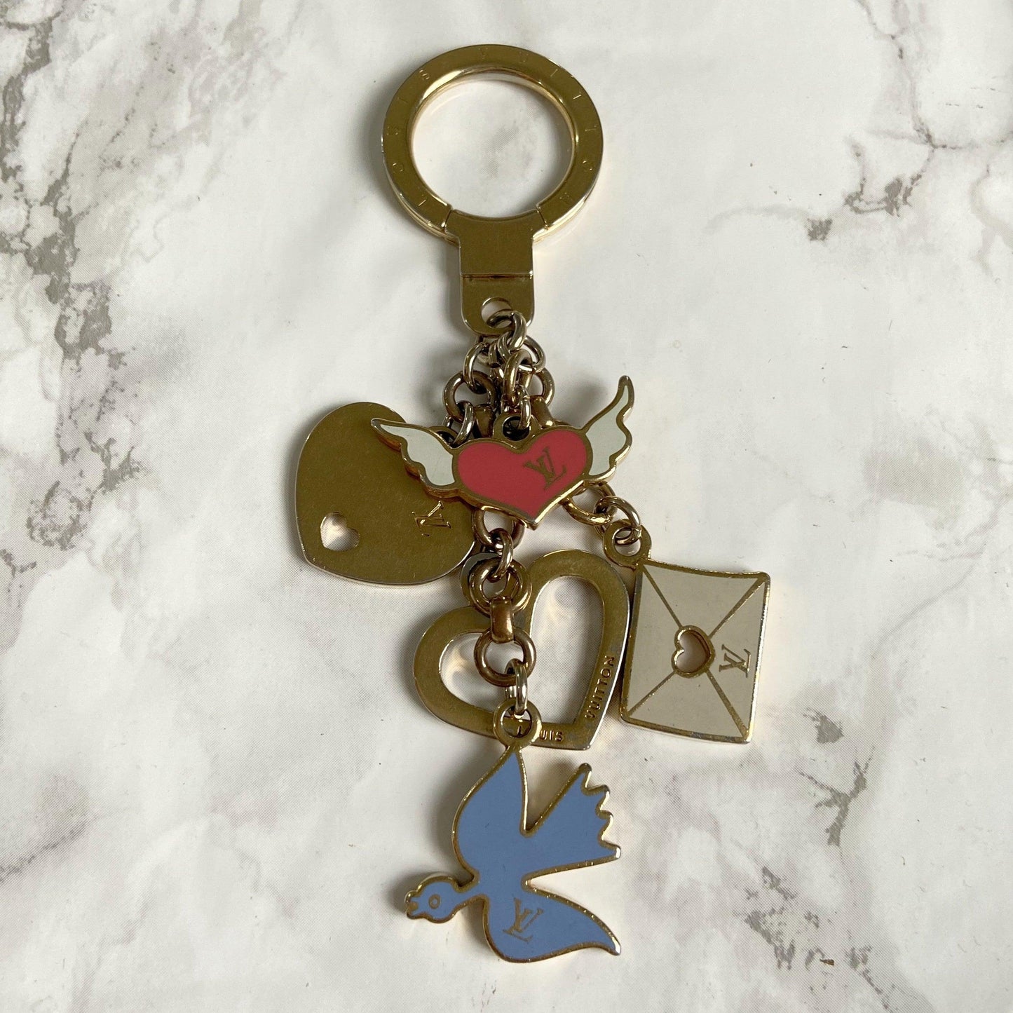 Authentic Louis Vuitton Love Wings Pendant- Reworked Necklaces