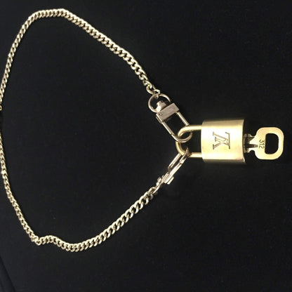 Padlock with Key Necklace with Cuban Chain For Him