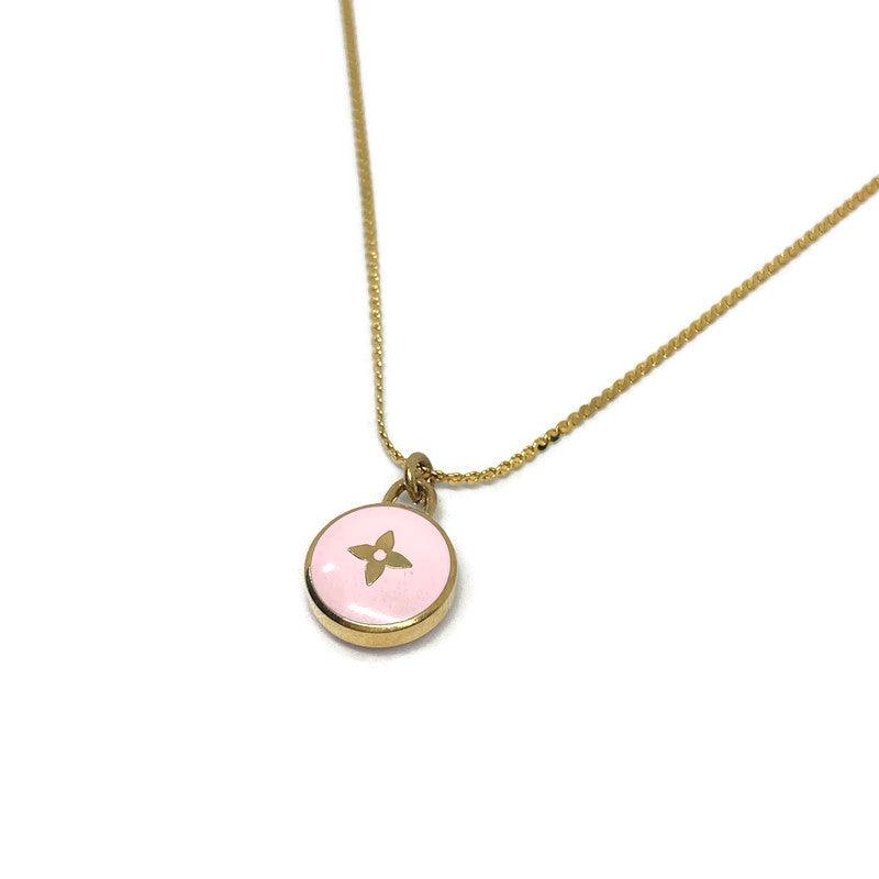 Authentic Louis Vuitton Mini Blush Pendant- Upcycled Necklace