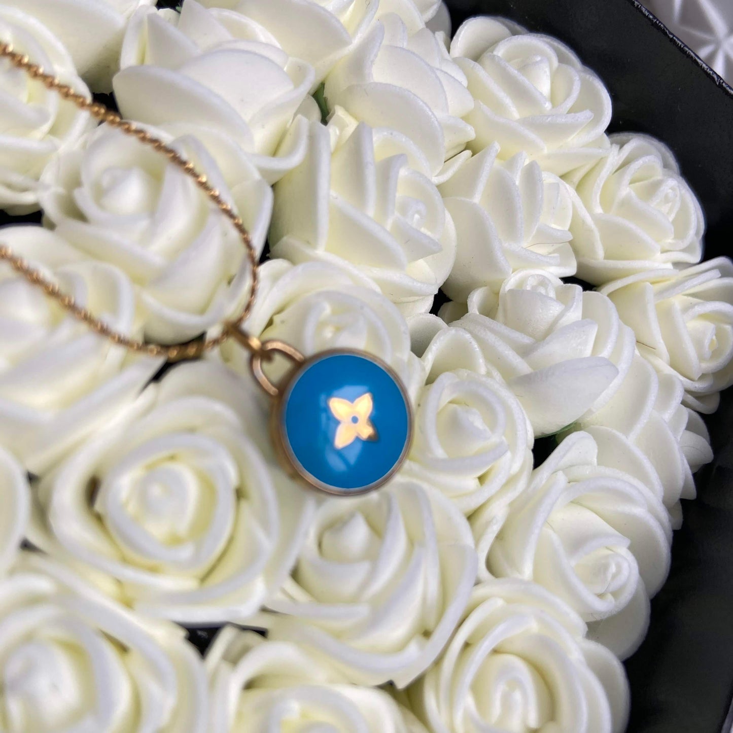 Blu Flower Reworked Pastilles Pendant