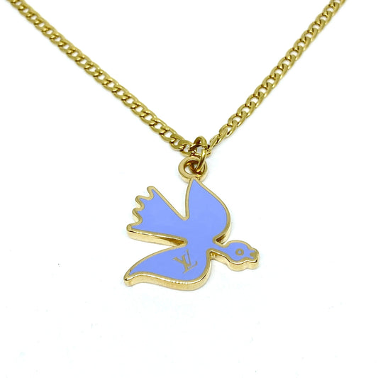 Authentic Louis Vuitton Bird Pendant- Reworked Necklace