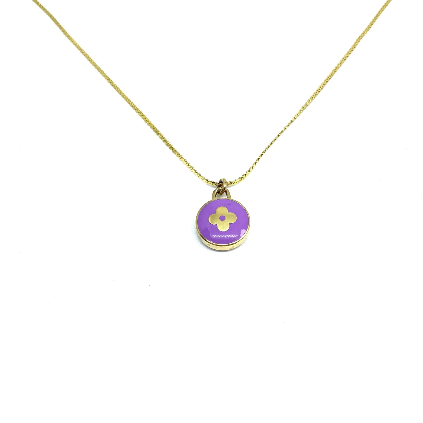 Authentic Louis Vuitton Rosewood Pastilles Pendant- Reworked Necklace