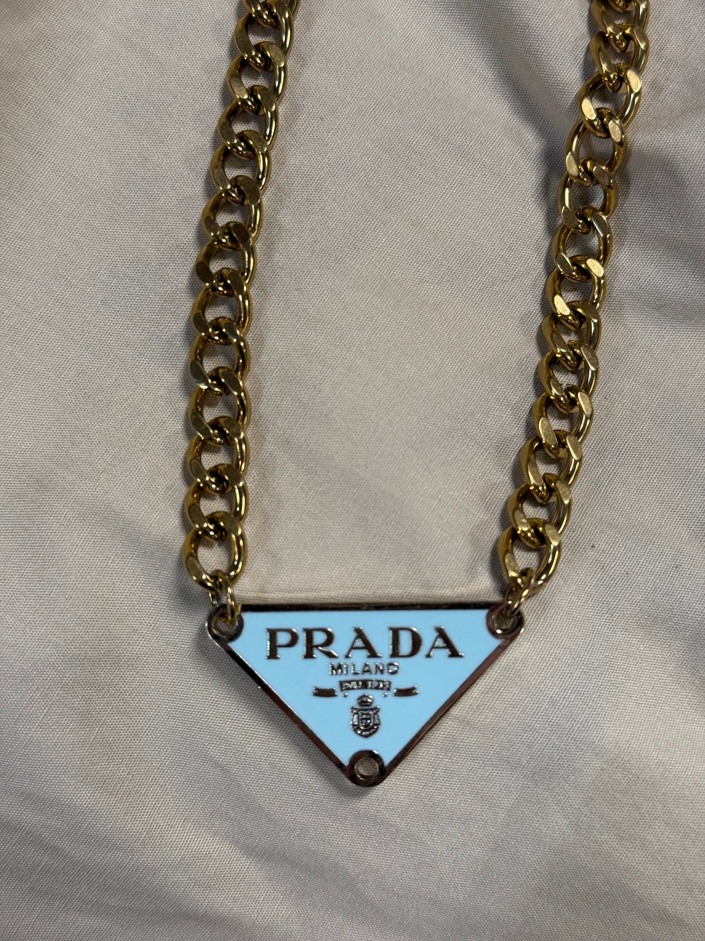 Tiffany Blue Triangle Pendant