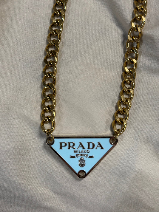 Tiffany Blue Triangle Pendant